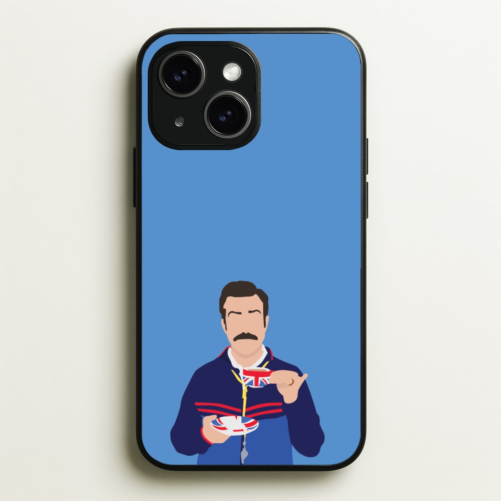 Ted Drinking Tea - Ted Lasso Phone Case for iPhone 14