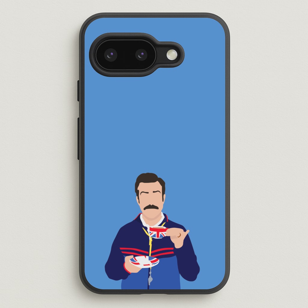 Ted Drinking Tea - Ted Lasso Phone Case for Google Pixel 9a