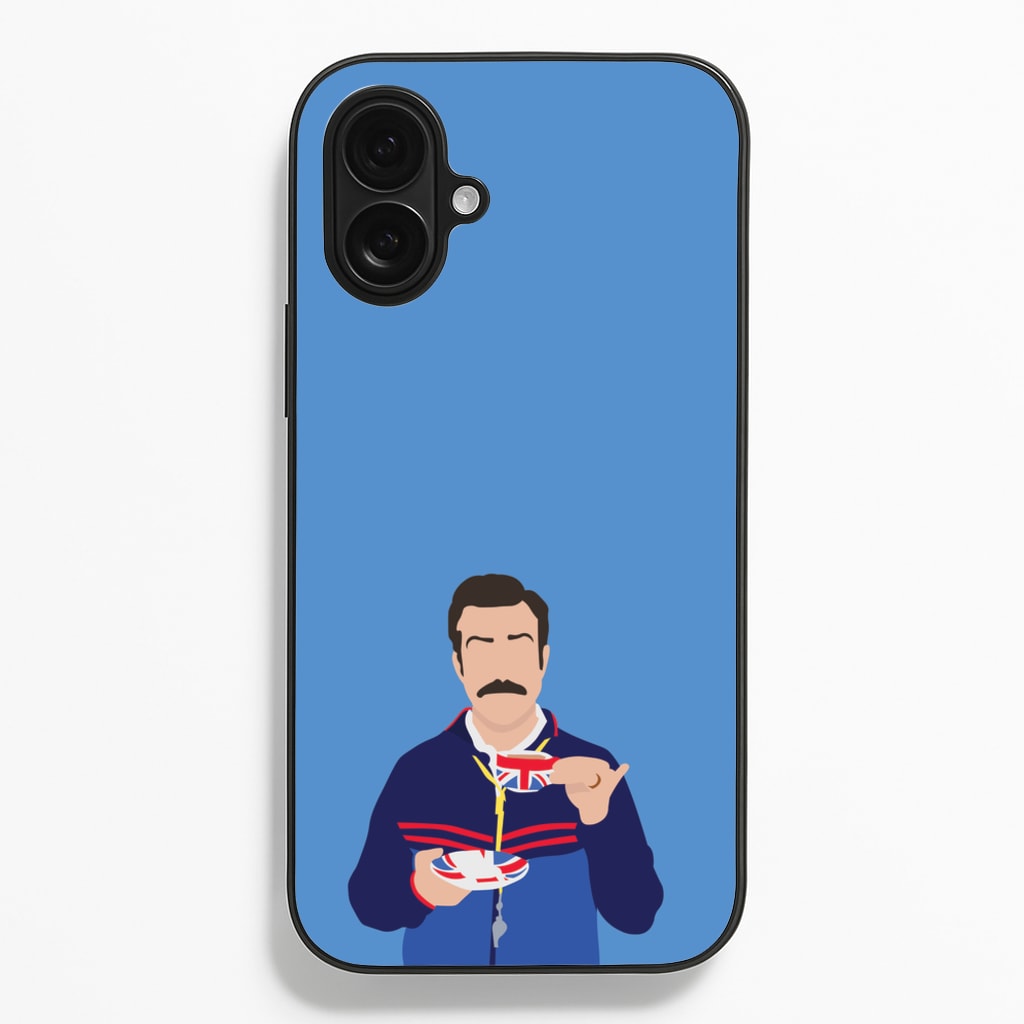 Ted Drinking Tea - Ted Lasso Phone Case for iPhone 16 Plus