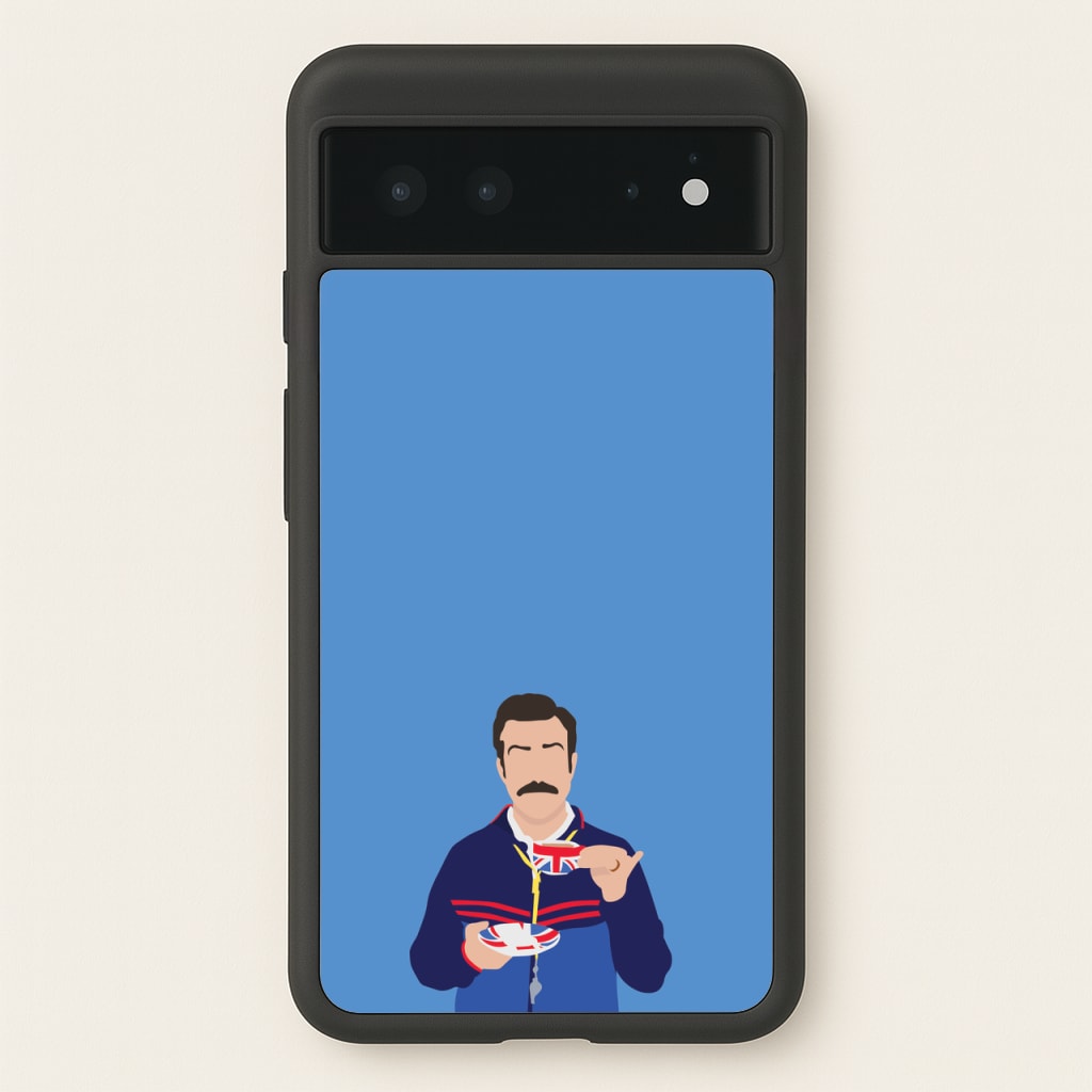 Ted Drinking Tea - Ted Lasso Phone Case for Google Pixel 6