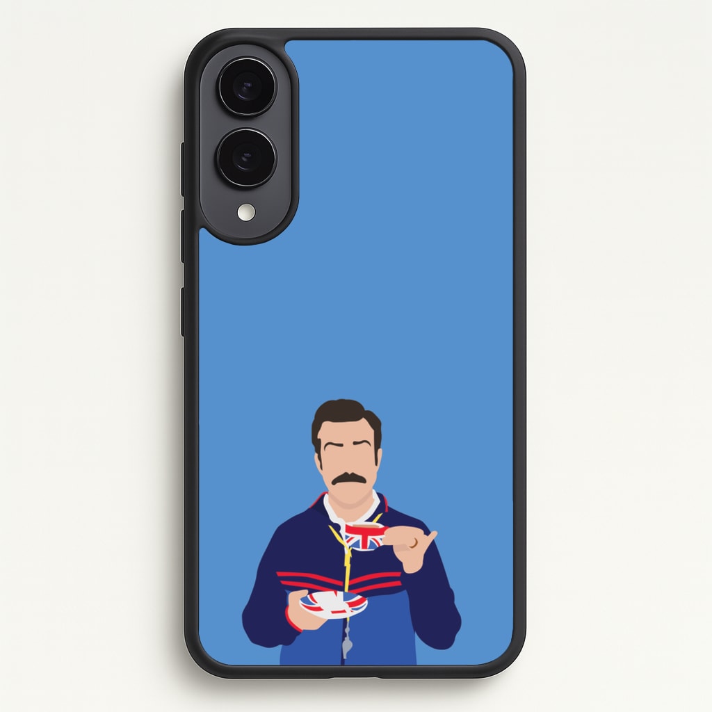 Ted Drinking Tea - Ted Lasso Phone Case for Galaxy S25 Edge