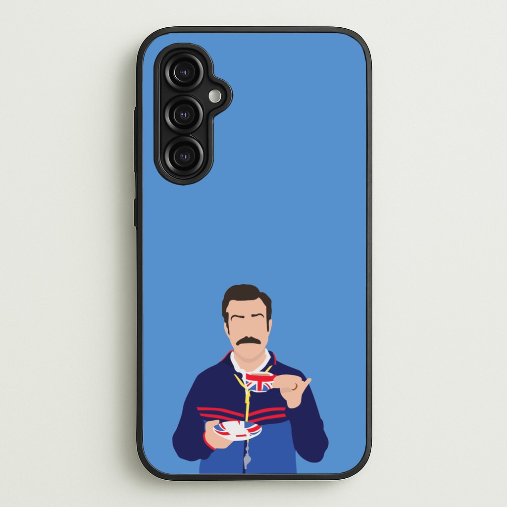 Ted Drinking Tea - Ted Lasso Phone Case for Galaxy A14