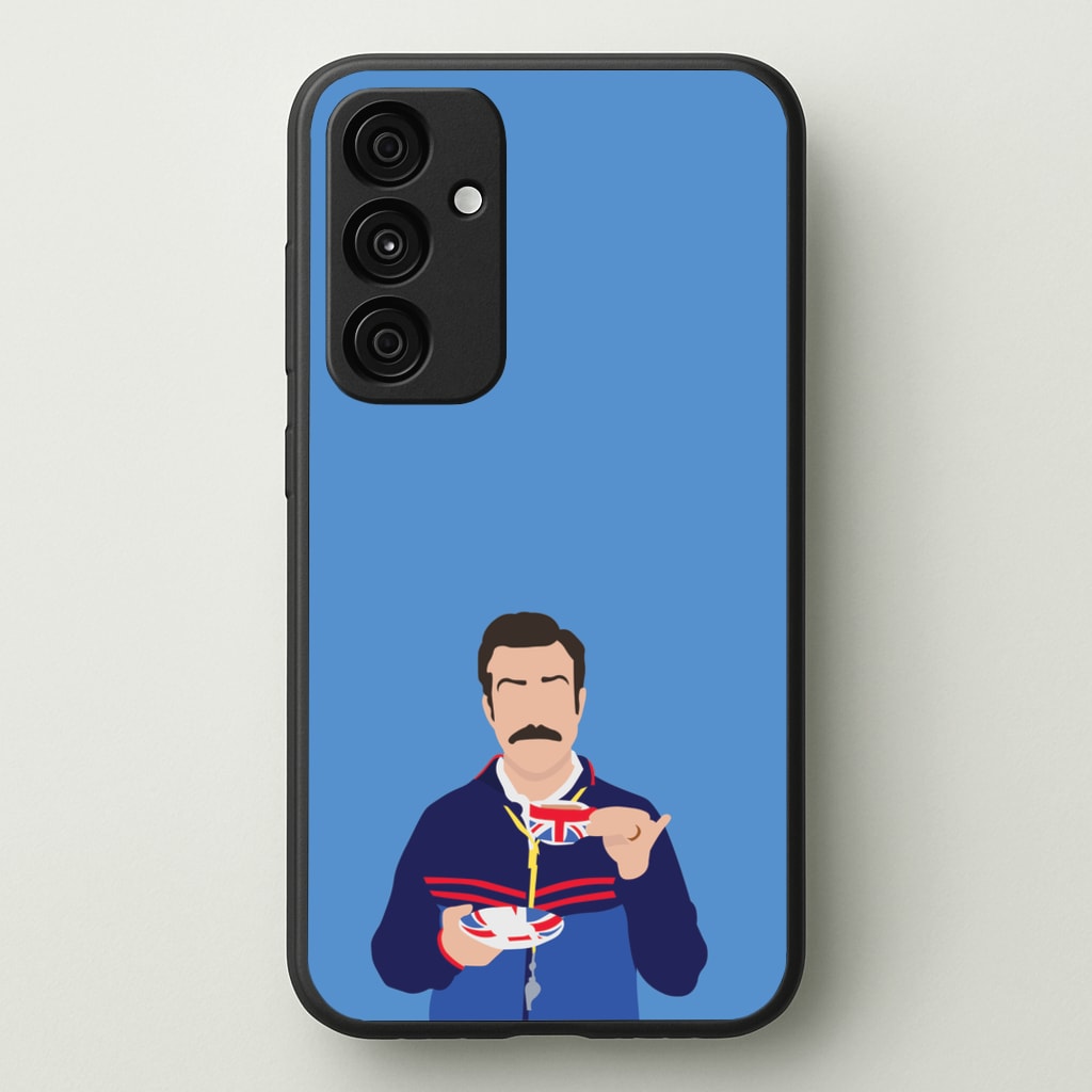 Ted Drinking Tea - Ted Lasso Phone Case for Galaxy A35