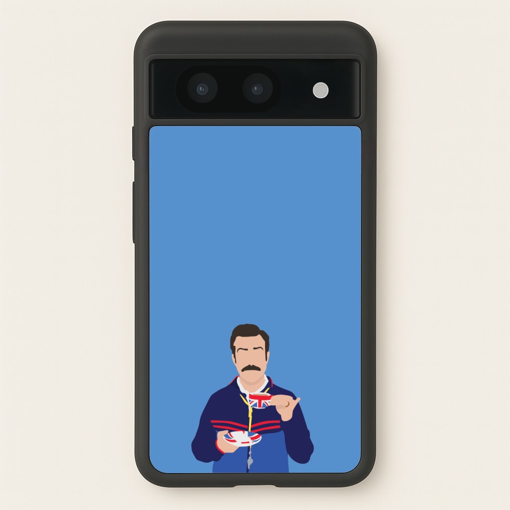 Ted Drinking Tea - Ted Lasso Phone Case for Google Pixel 8a