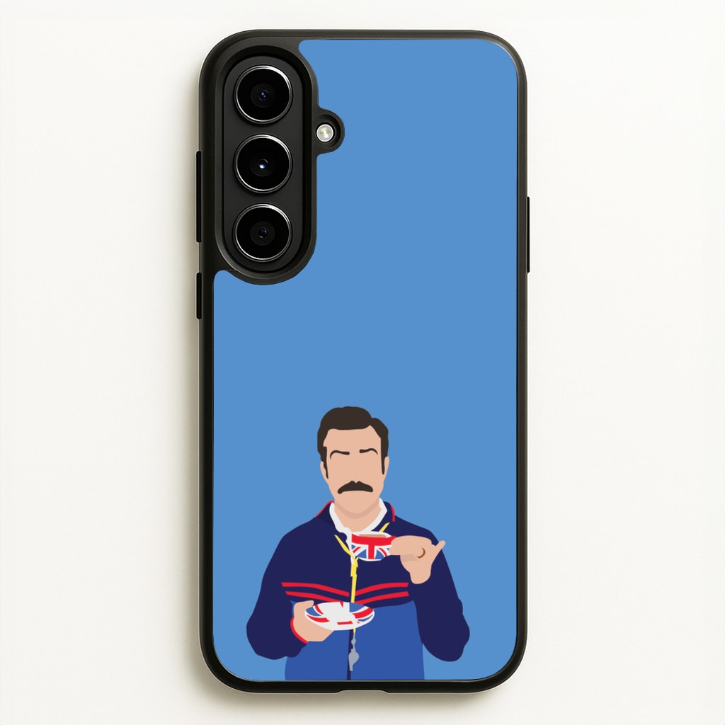 Ted Drinking Tea - Ted Lasso Phone Case for Galaxy A56