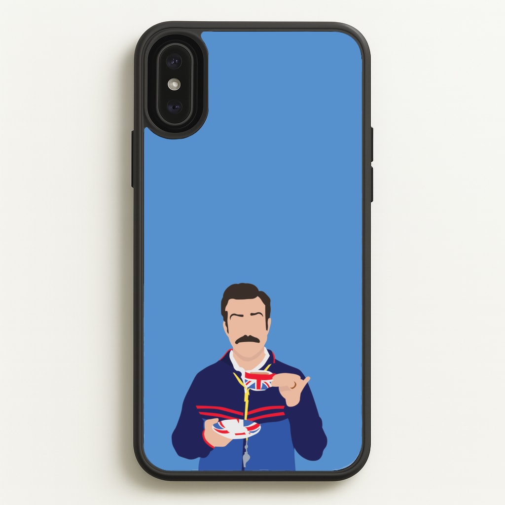 Ted Drinking Tea - Ted Lasso Phone Case for iPhone XS Max