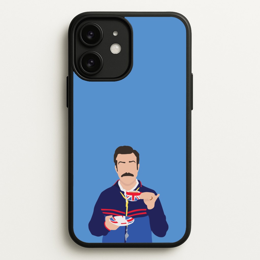 Ted Drinking Tea - Ted Lasso Phone Case for iPhone 11