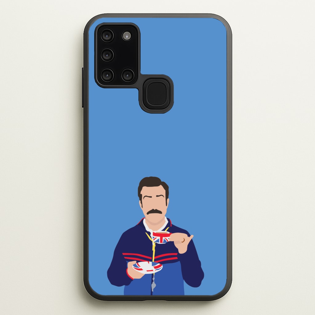 Ted Drinking Tea - Ted Lasso Phone Case for Galaxy A21s