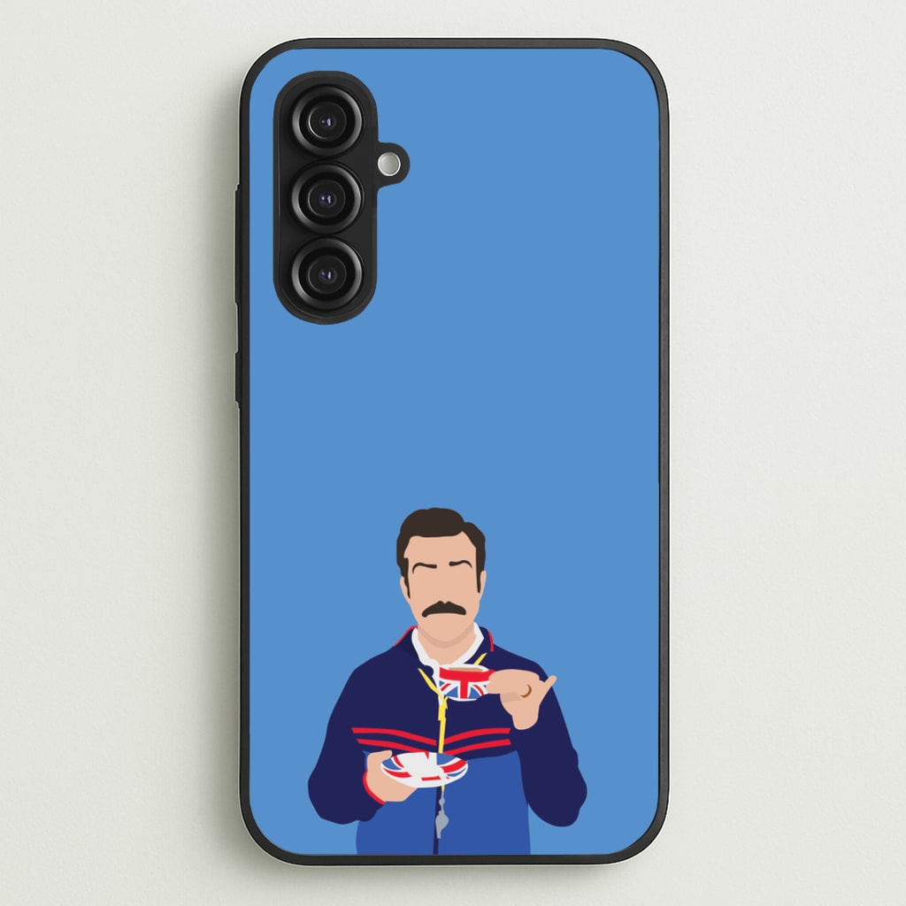 Ted Drinking Tea - Ted Lasso Phone Case for Galaxy S23FE