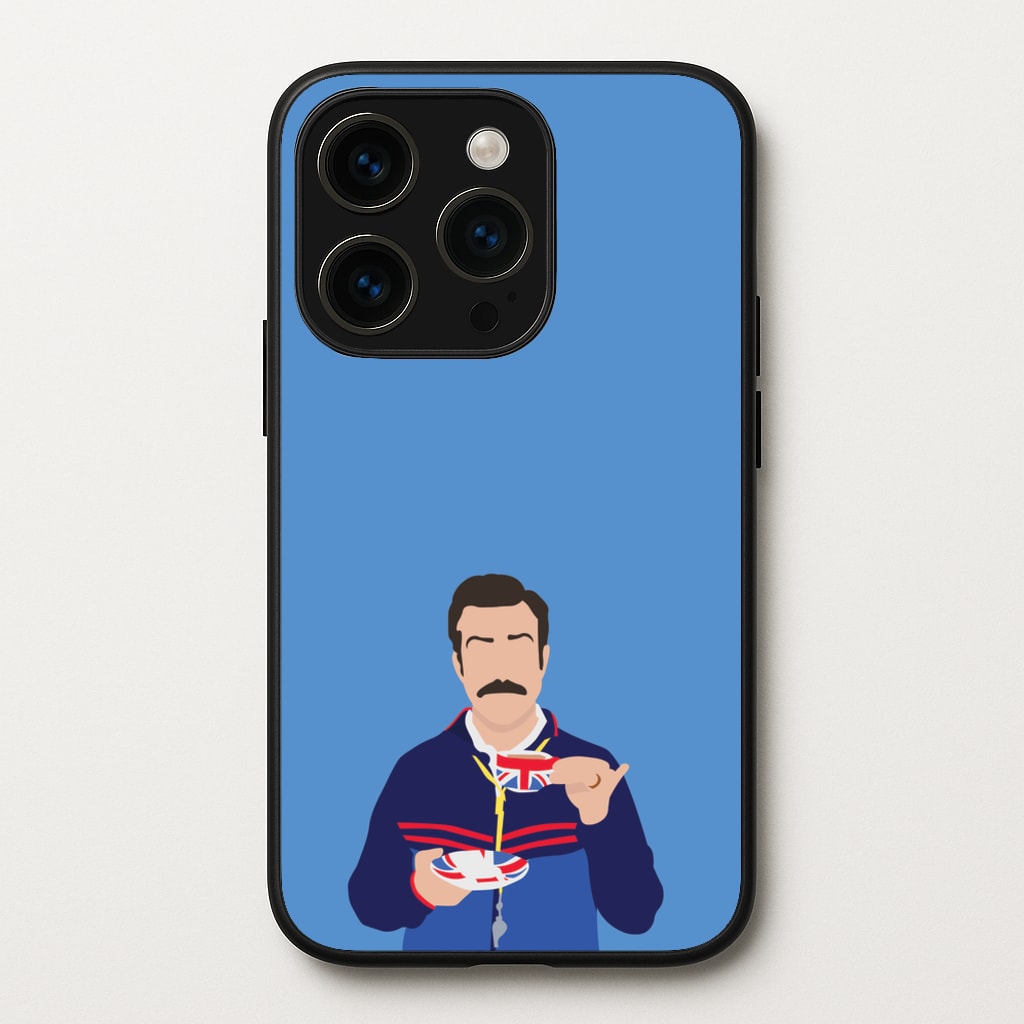 Ted Drinking Tea - Ted Lasso Phone Case for iPhone 14 Pro