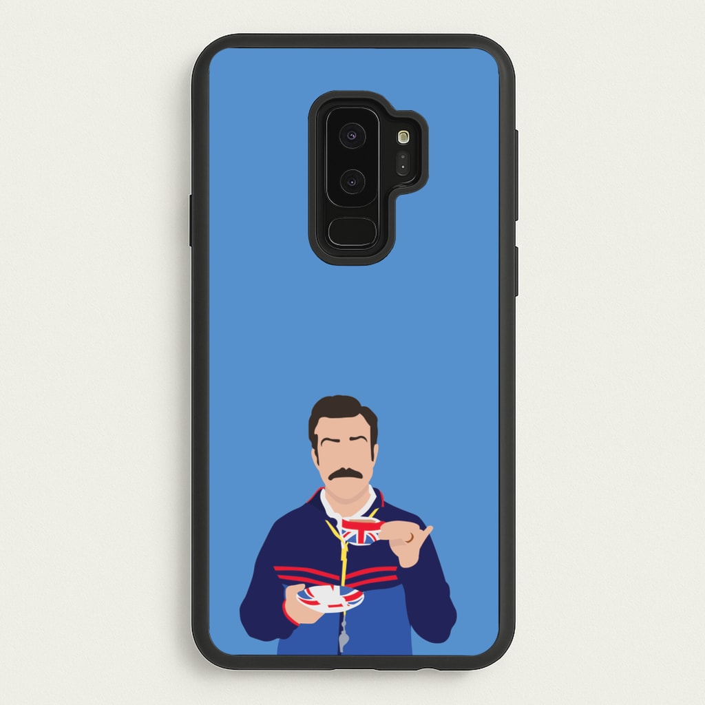 Ted Drinking Tea - Ted Lasso Phone Case for Galaxy S9 Plus