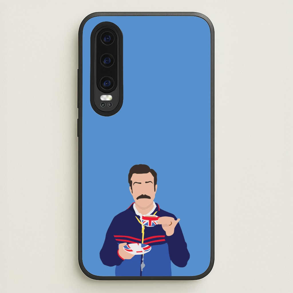 Ted Drinking Tea - Ted Lasso Phone Case for Huawei P30