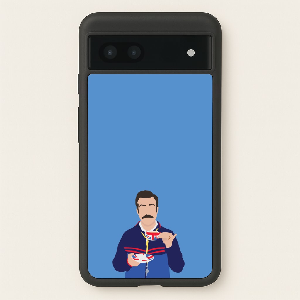 Ted Drinking Tea - Ted Lasso Phone Case for Google Pixel 7a