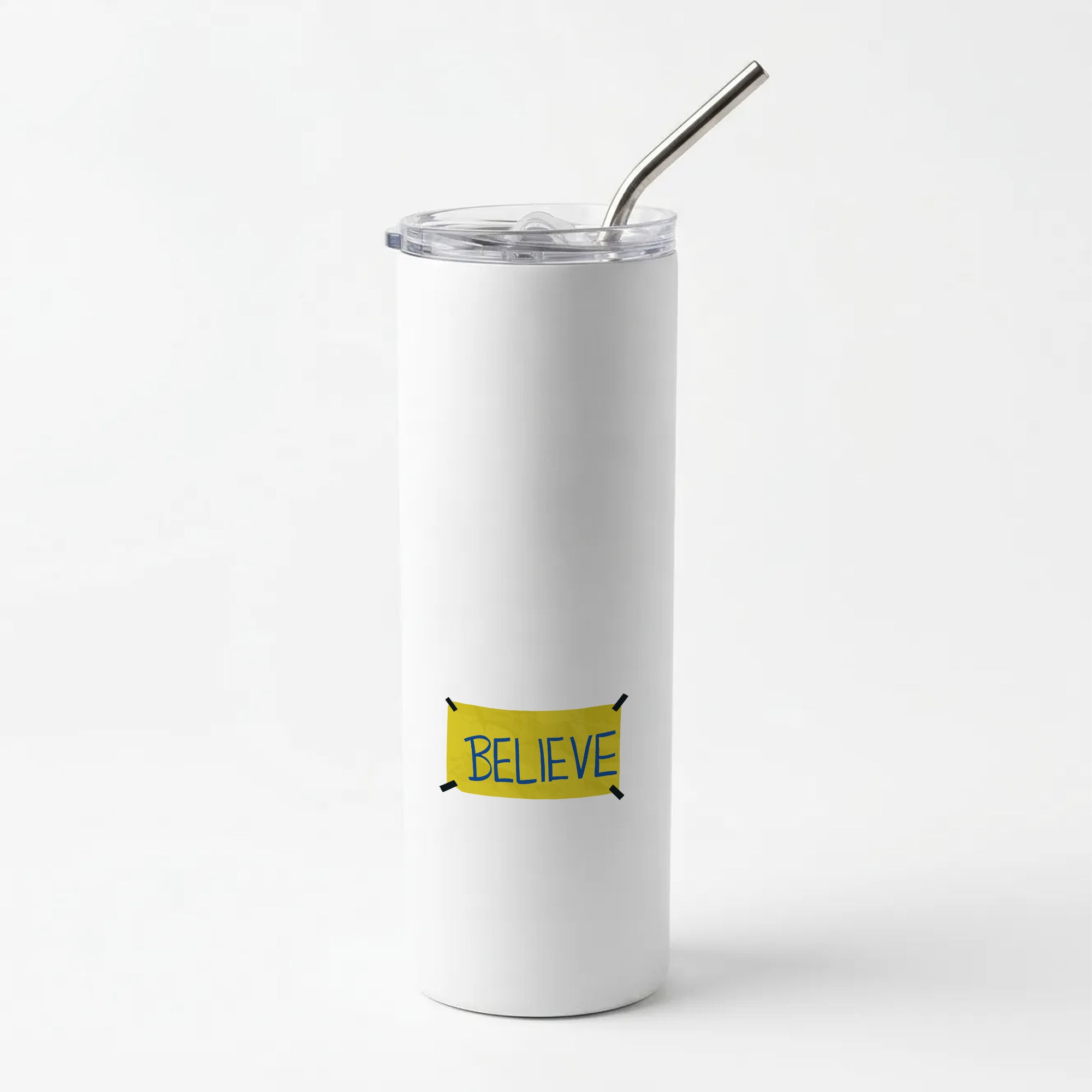 Believe Skinny Tumbler