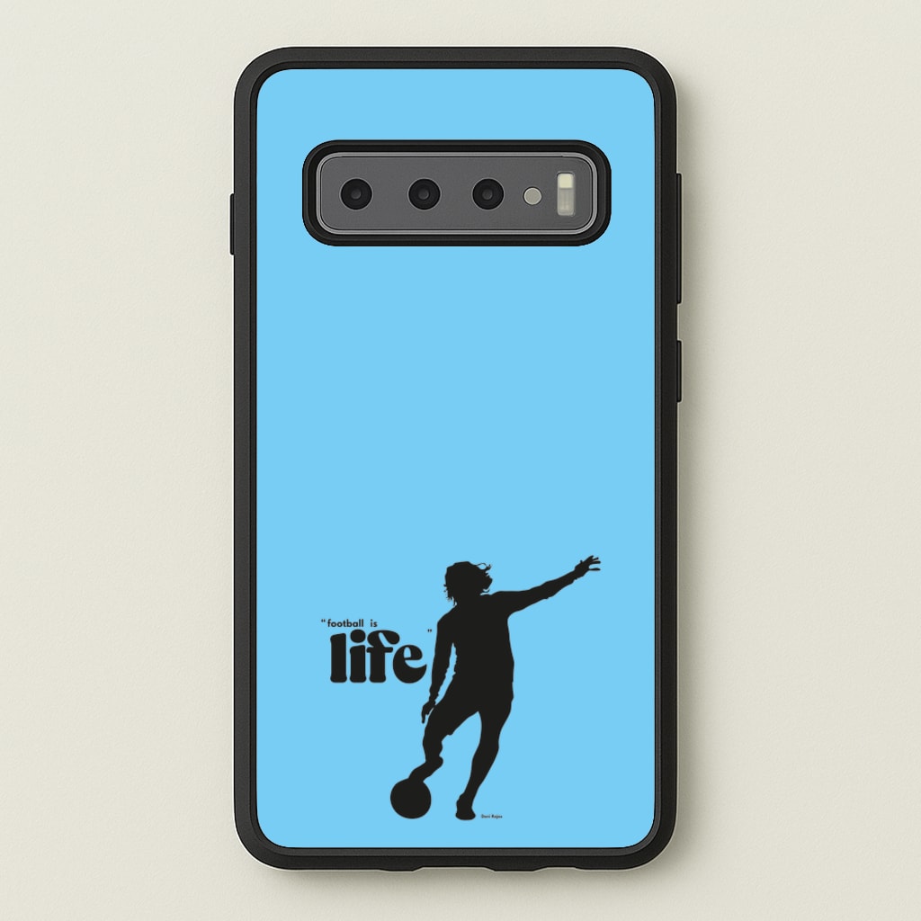 Football Is Life - Ted Lasso Phone Case for Galaxy S10