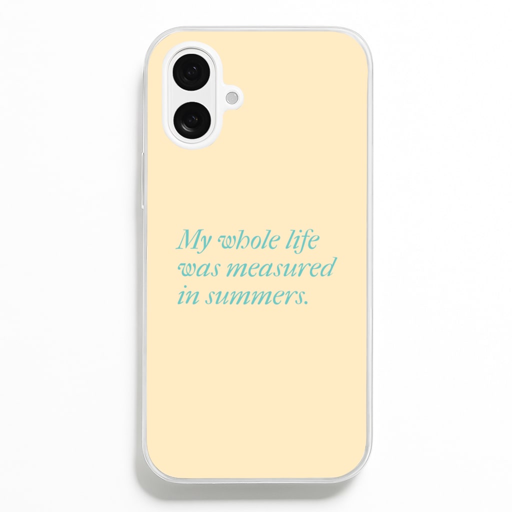 Measured In Summers - The Summer I Turned Pretty Phone Case for iPhone 16 Plus