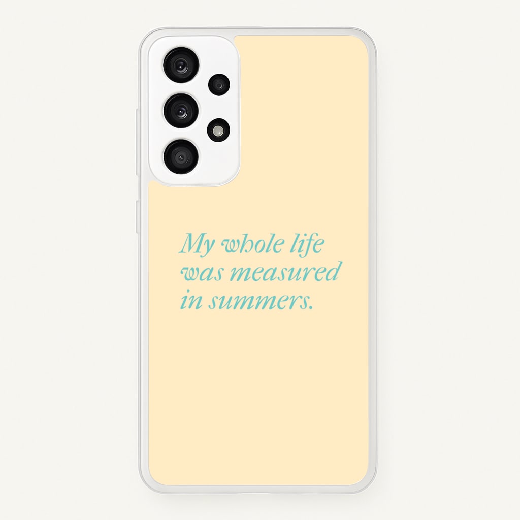 Measured In Summers - The Summer I Turned Pretty Phone Case for Galaxy A33