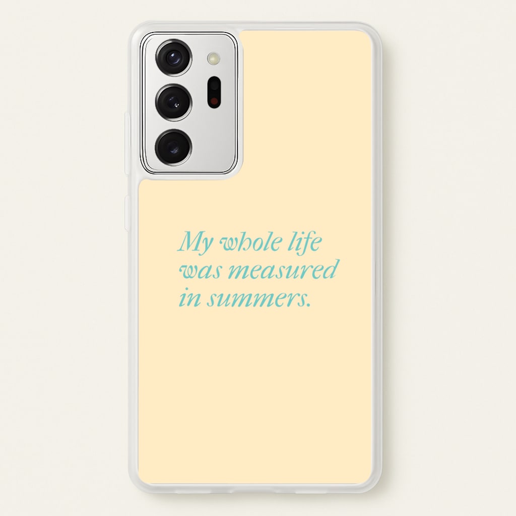 Measured In Summers - The Summer I Turned Pretty Phone Case for Galaxy Note 20 Ultra