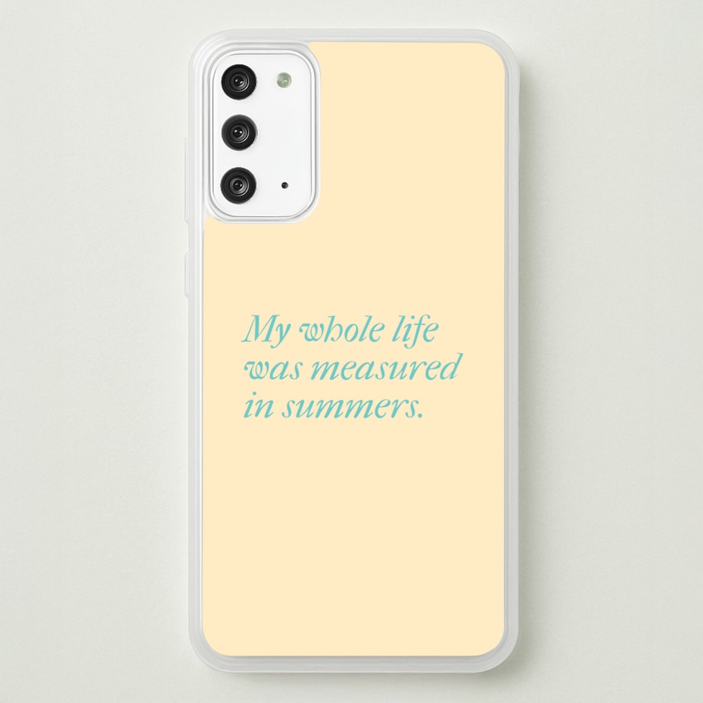 Measured In Summers - The Summer I Turned Pretty Phone Case for Galaxy Note 20