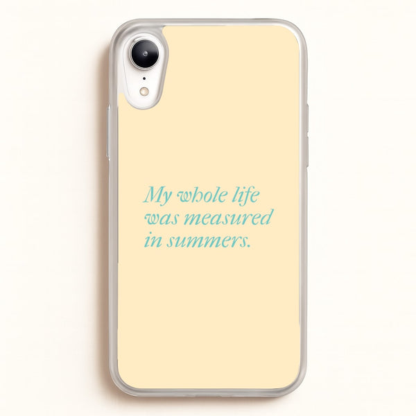 Measured In Summers - The Summer I Turned Pretty Phone Case for iPhone XR