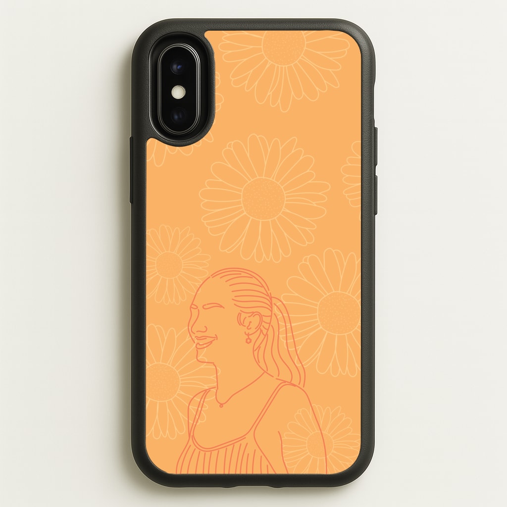 Belly And Daisies Outline - The Summer I Turned Pretty Phone Case for iPhone X / XS