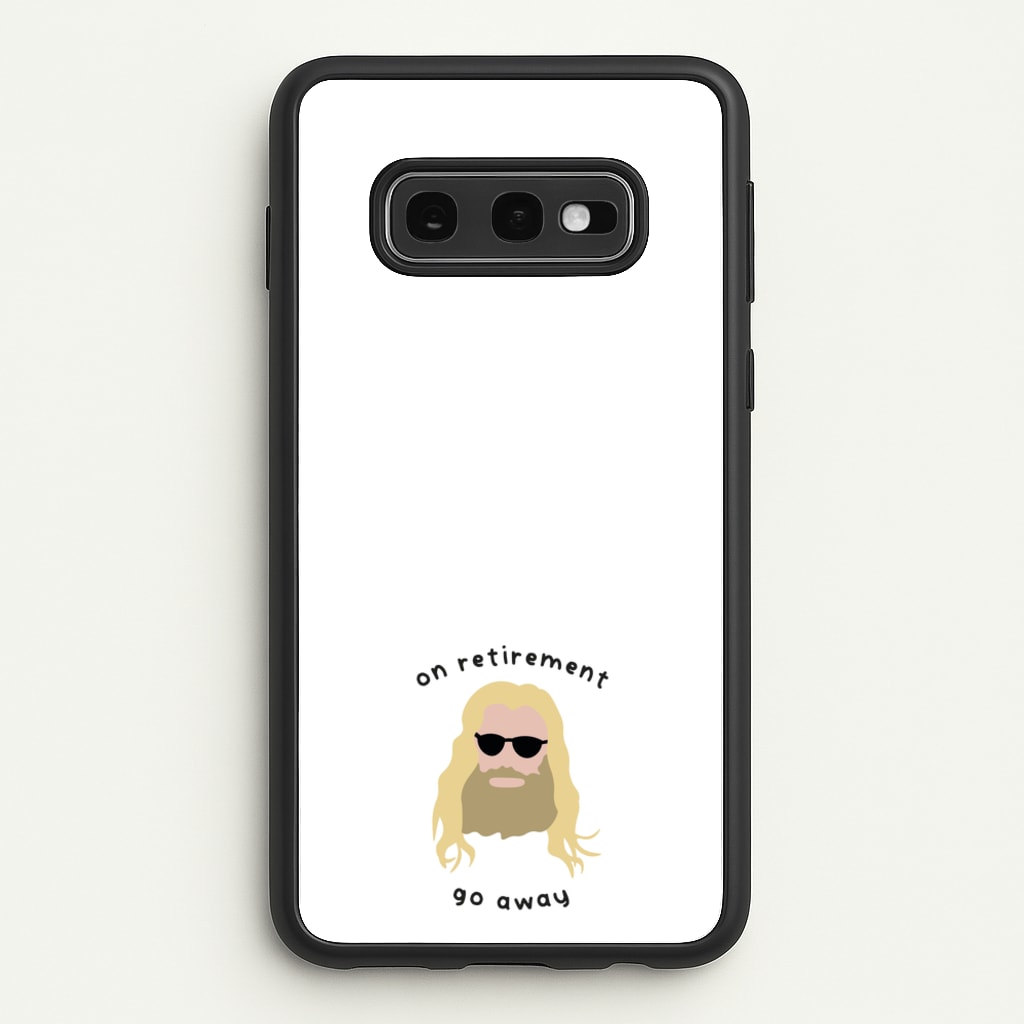 On Retirement - Marvel Phone Case for Galaxy S10e