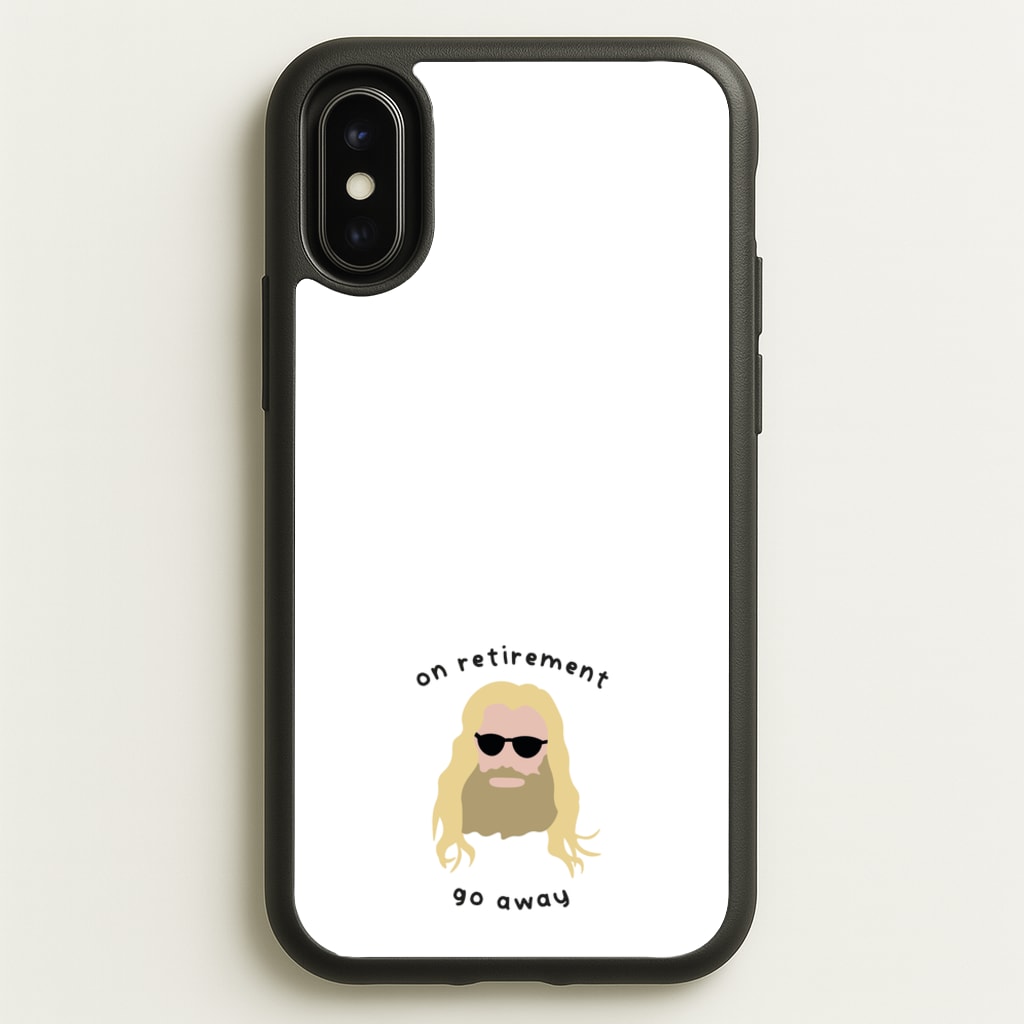 On Retirement - Marvel Phone Case for iPhone X / XS