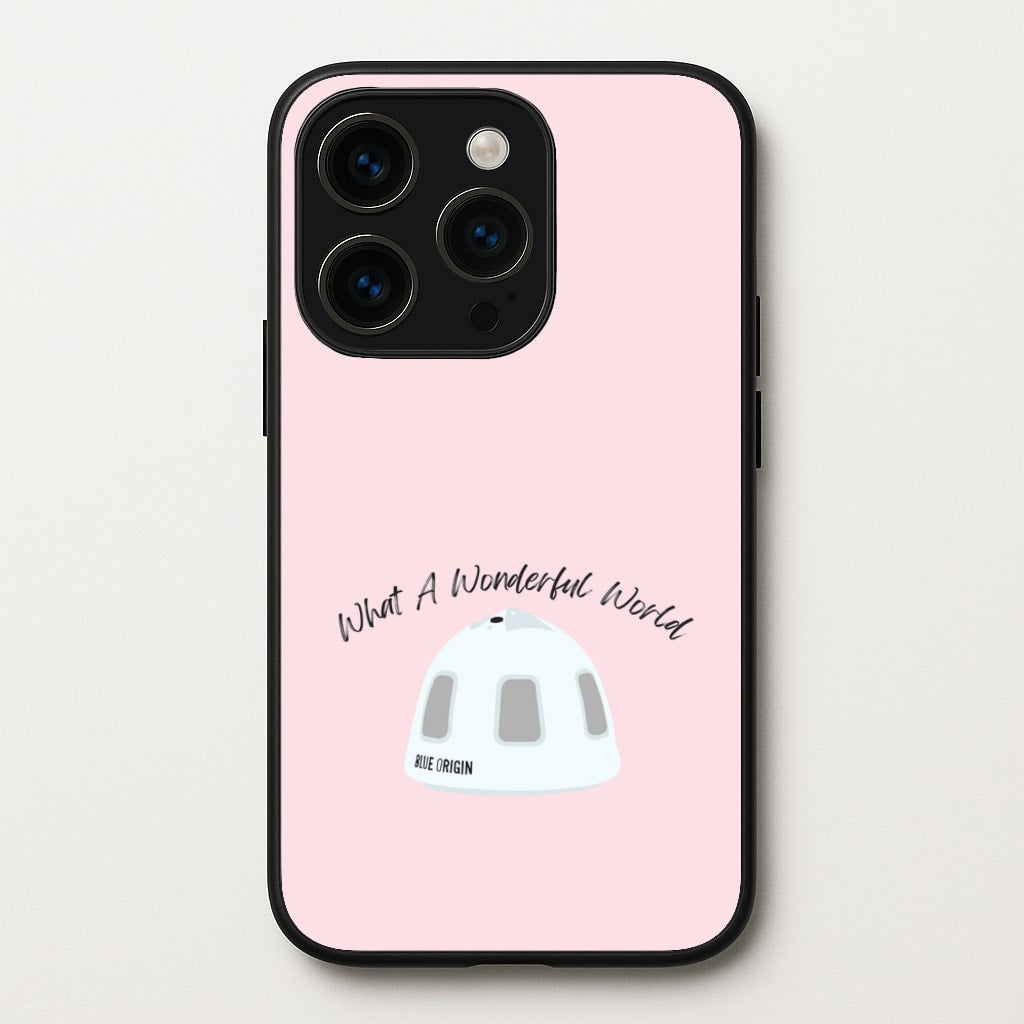 What A Wonderful World Space Launch - Memes Phone Case for iPhone 15 Pro
