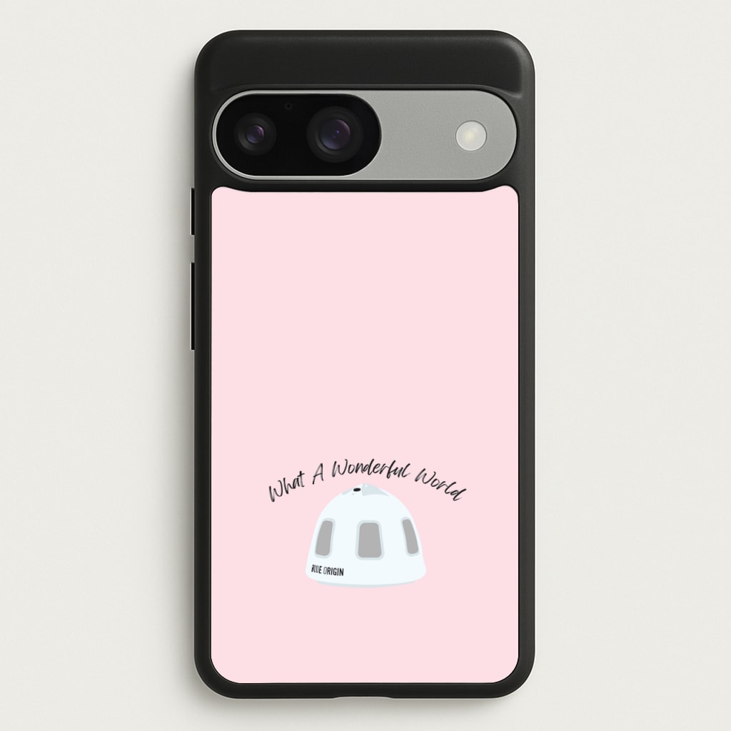 What A Wonderful World Space Launch - Memes Phone Case for Google Pixel 9 / 9 Pro