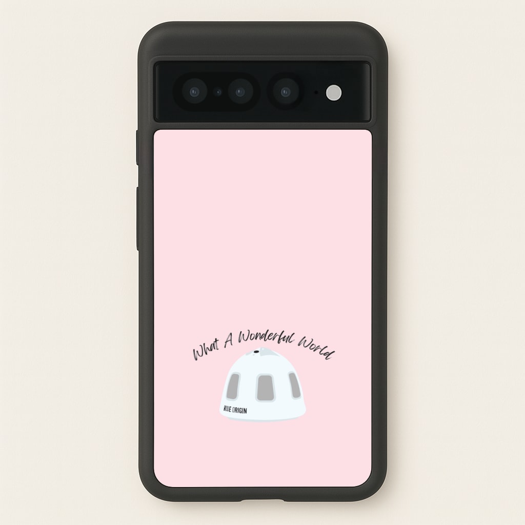 What A Wonderful World Space Launch - Memes Phone Case for Google Pixel 7 Pro