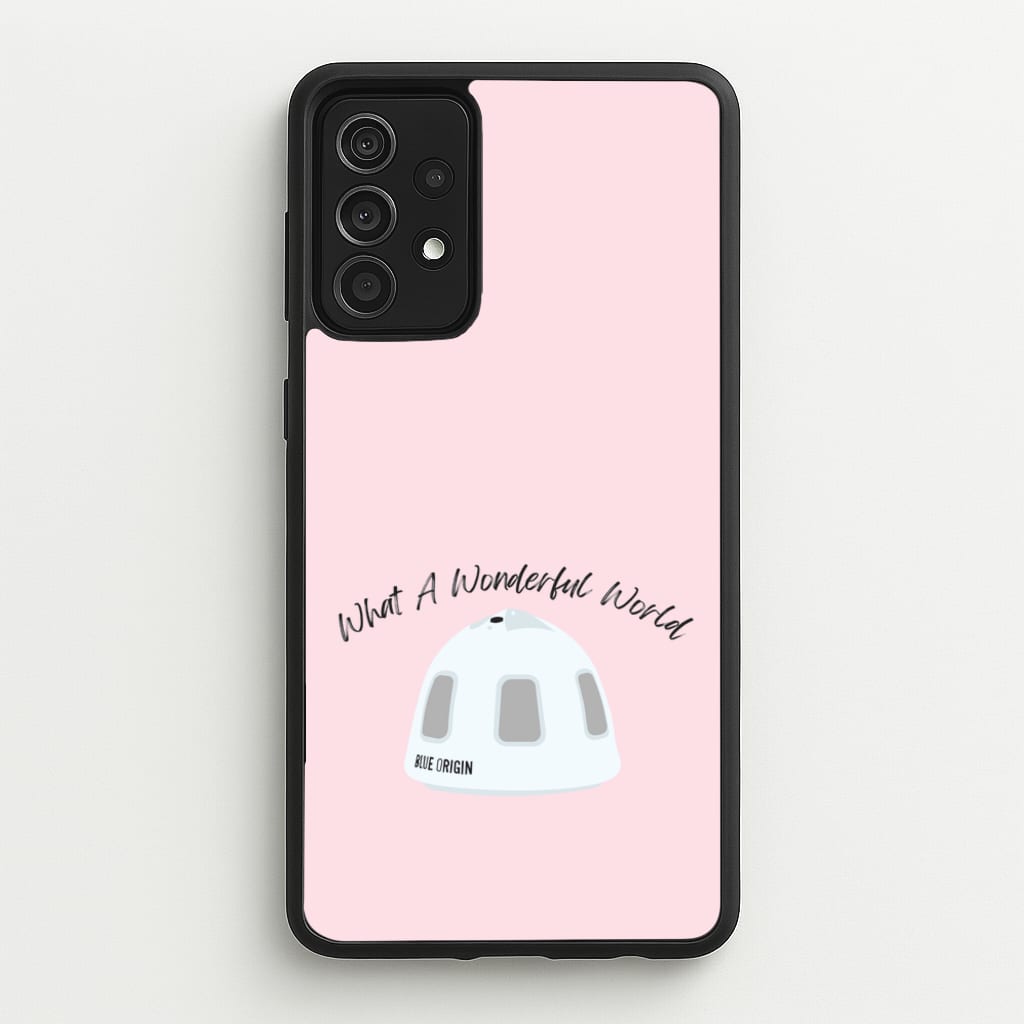 What A Wonderful World Space Launch - Memes Phone Case for Galaxy A52 / A52s