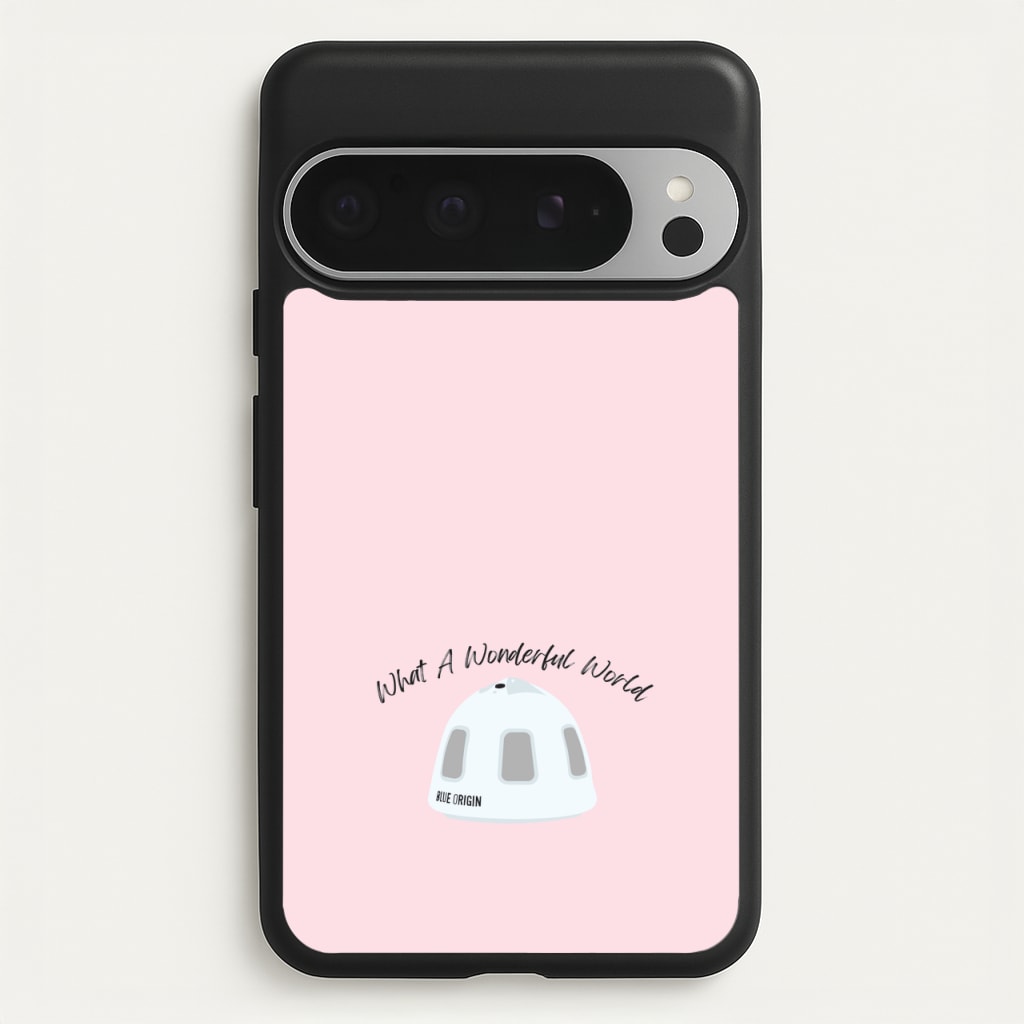 What A Wonderful World Space Launch - Memes Phone Case for Google Pixel 9 Pro XL