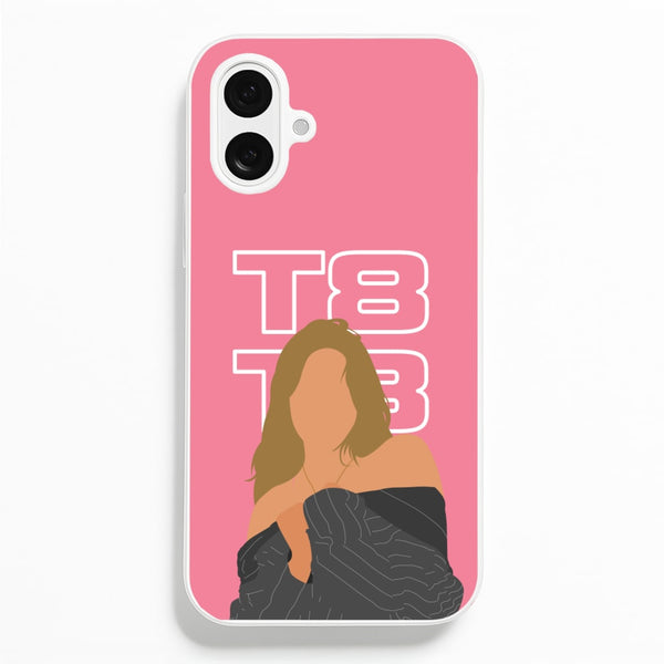 T8 Pink - Tate Mcrae Phone Case for iPhone 16 Plus