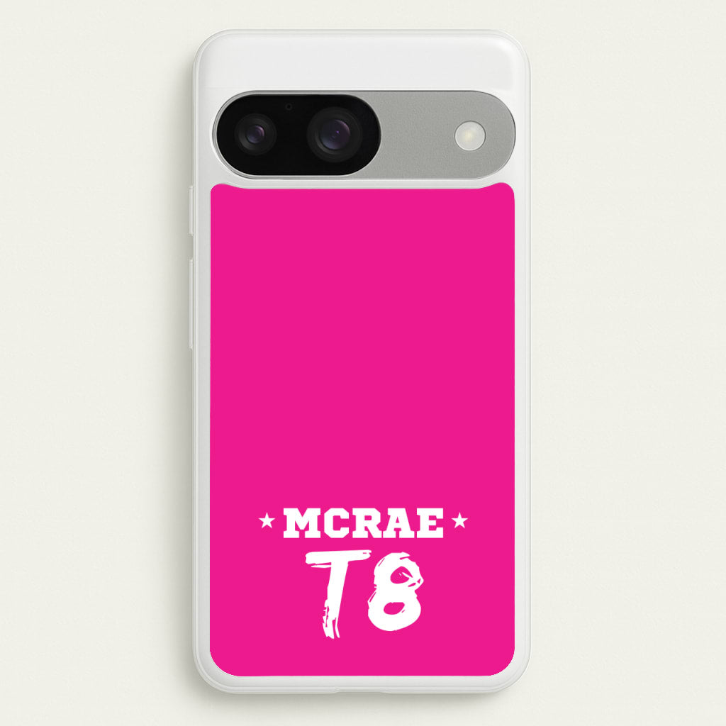 Pink T8 Sports - Tate Mcrae Phone Case for Google Pixel 9 / 9 Pro