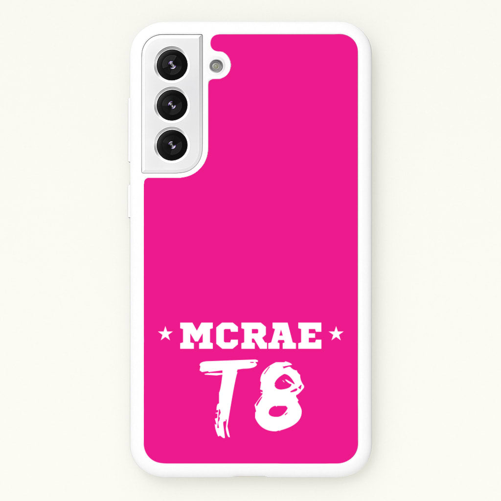 Pink T8 Sports - Tate Mcrae Phone Case for Galaxy S22 Plus