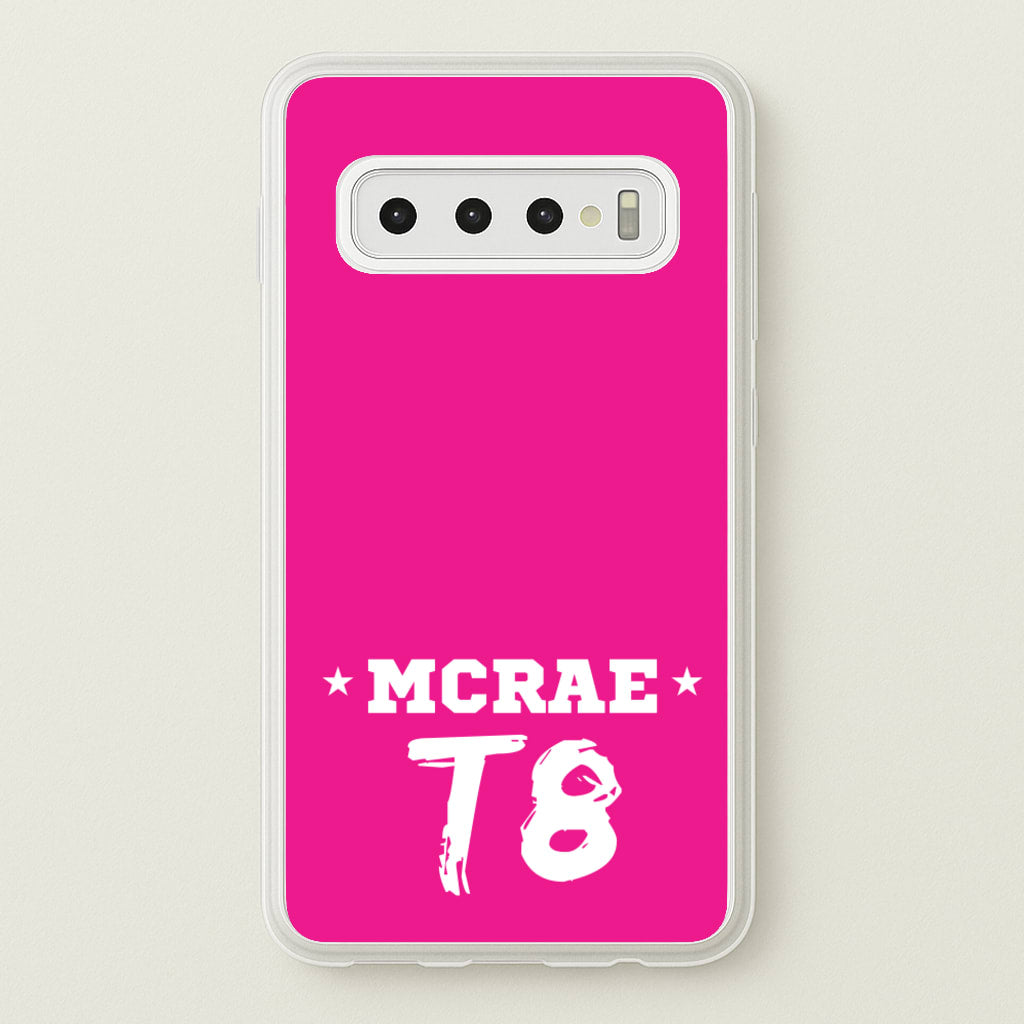 Pink T8 Sports - Tate Mcrae Phone Case for Galaxy S10 Plus