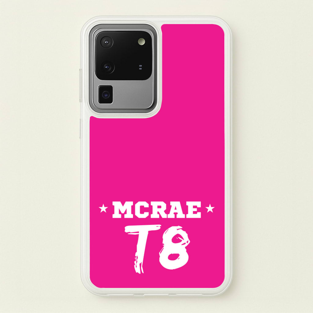 Pink T8 Sports - Tate Mcrae Phone Case for Galaxy S20 Ultra