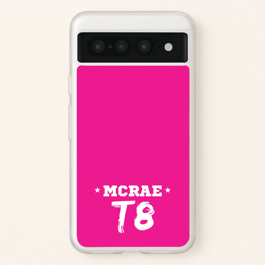 Pink T8 Sports - Tate Mcrae Phone Case for Google Pixel 7 Pro