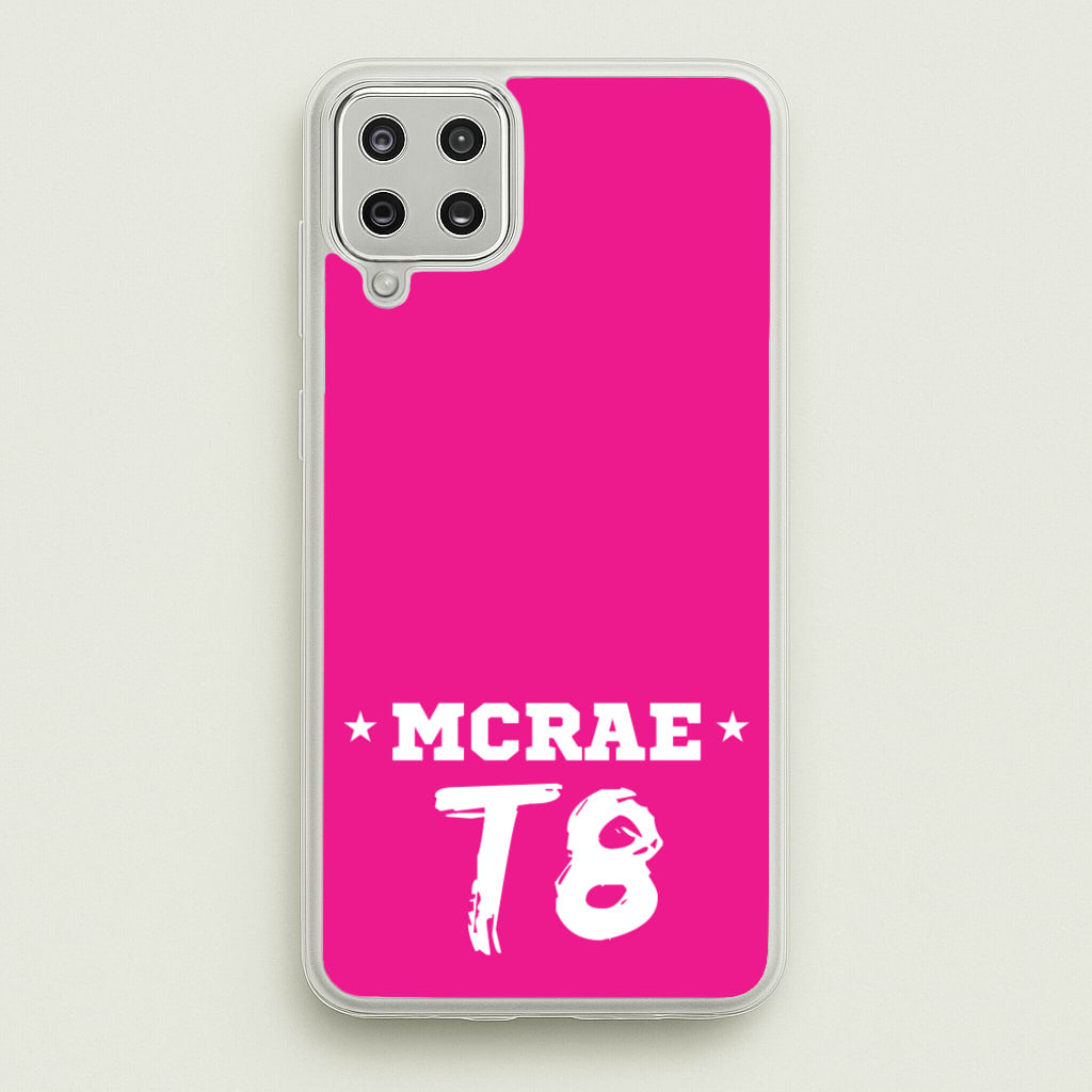 Pink T8 Sports - Tate Mcrae Phone Case for Galaxy A12