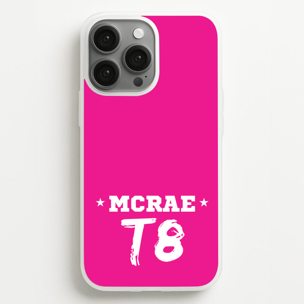 Pink T8 Sports - Tate Mcrae Phone Case for iPhone 13 Pro Max