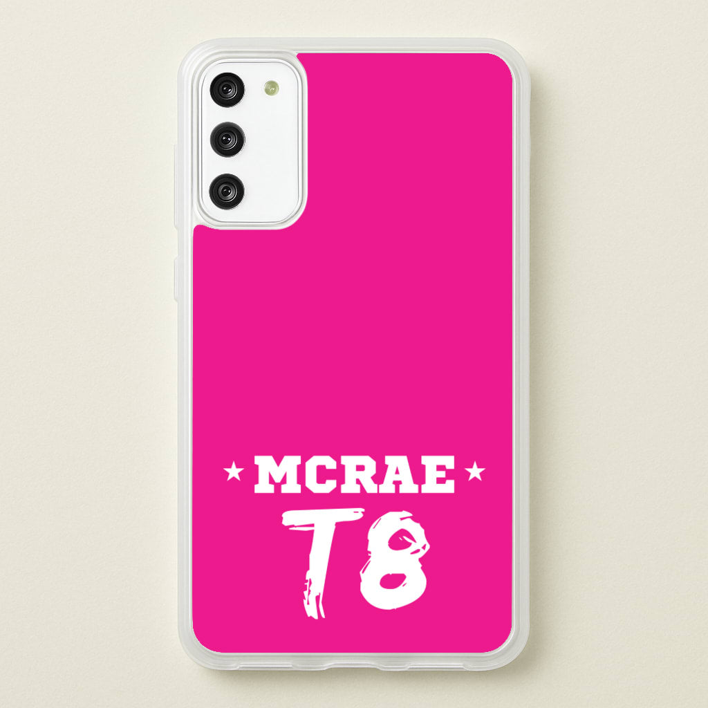 Pink T8 Sports - Tate Mcrae Phone Case for Galaxy S20FE