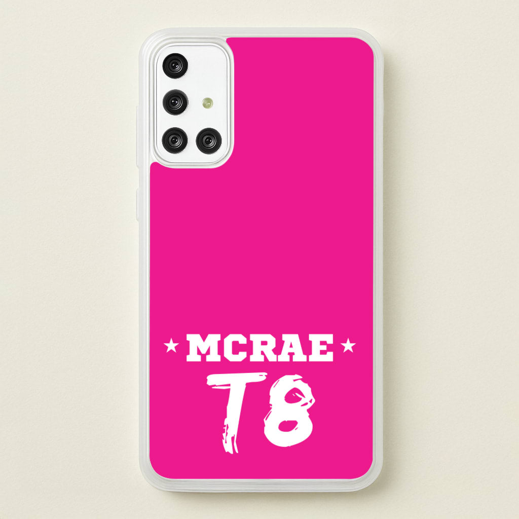 Pink T8 Sports - Tate Mcrae Phone Case for Galaxy A71
