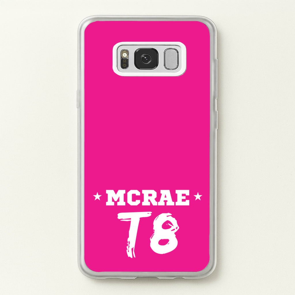 Pink T8 Sports - Tate Mcrae Phone Case for Galaxy S8