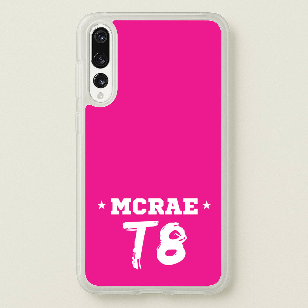 Pink T8 Sports - Tate Mcrae Phone Case for Huawei P20 Pro