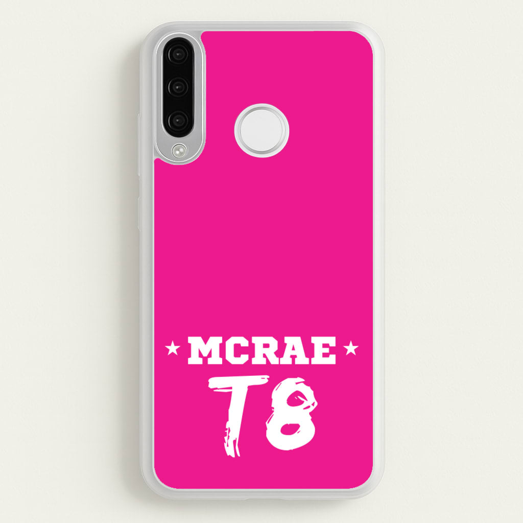 Pink T8 Sports - Tate Mcrae Phone Case for Huawei P30 Lite