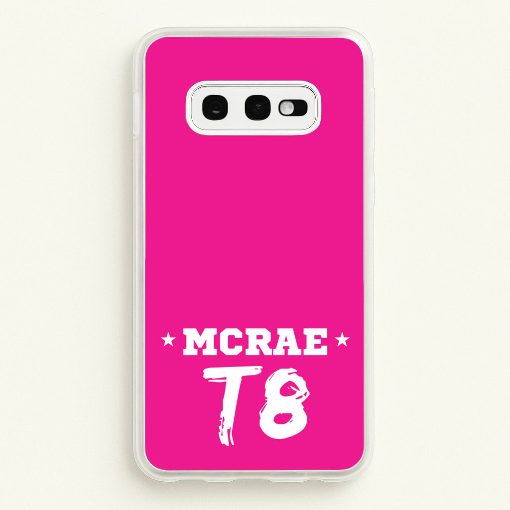 Pink T8 Sports - Tate Mcrae Phone Case for Galaxy S10e