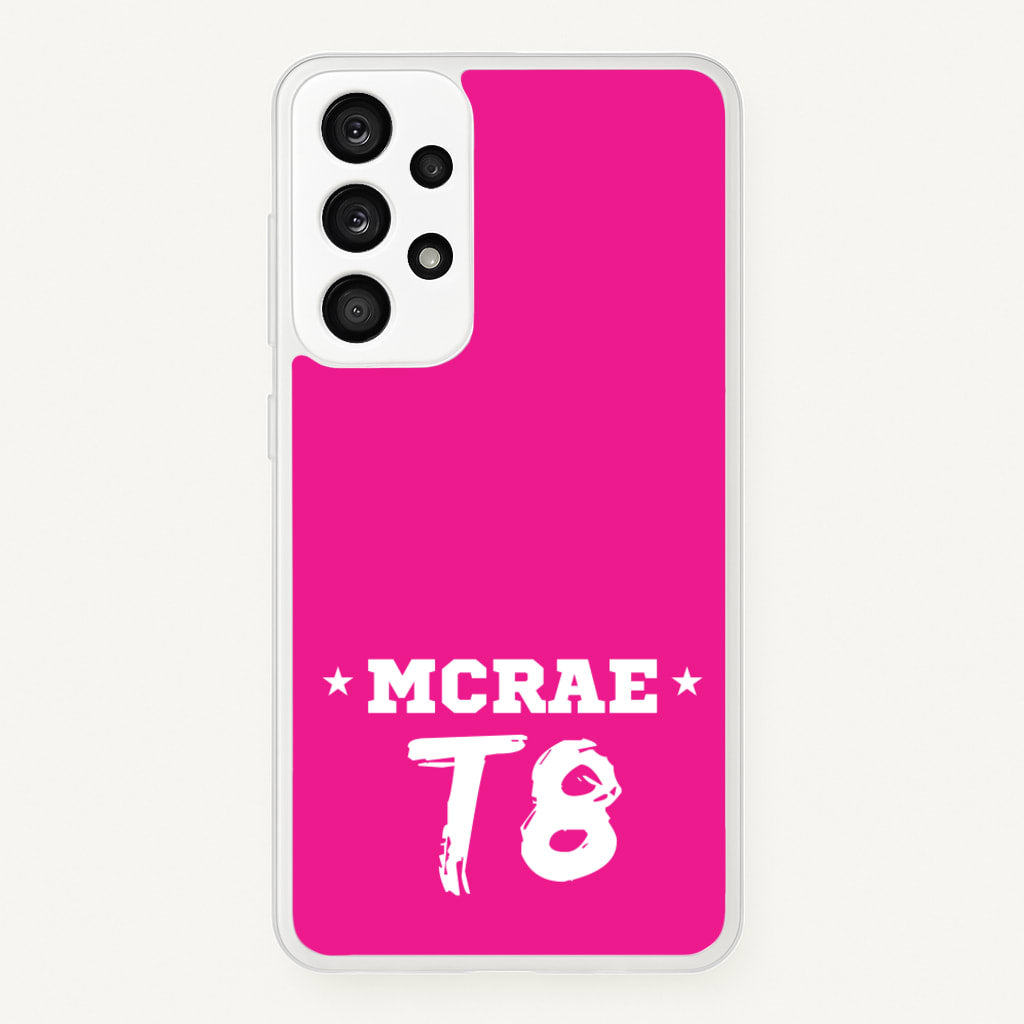Pink T8 Sports - Tate Mcrae Phone Case for Galaxy A33