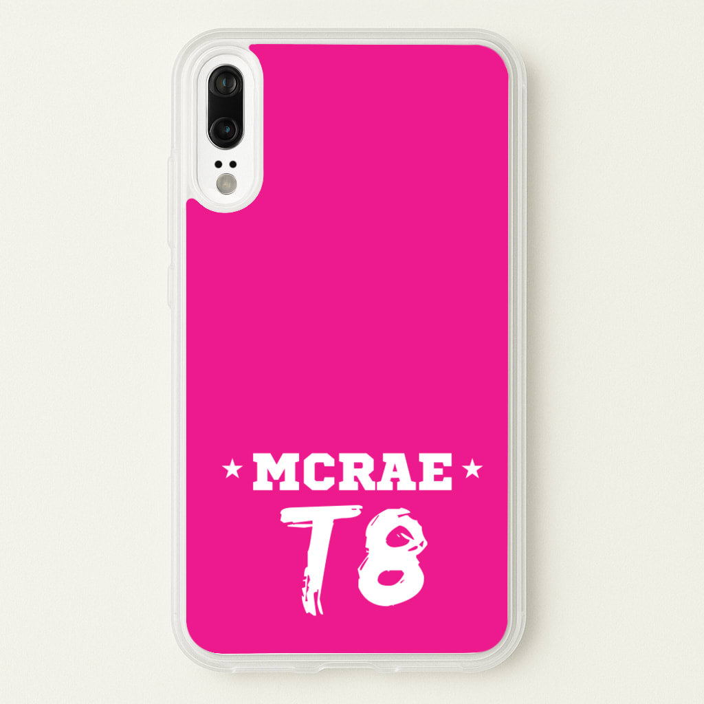 Pink T8 Sports - Tate Mcrae Phone Case for Huawei P20