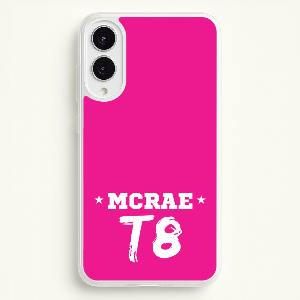 Pink T8 Sports - Tate Mcrae Phone Case for Galaxy S25 Edge