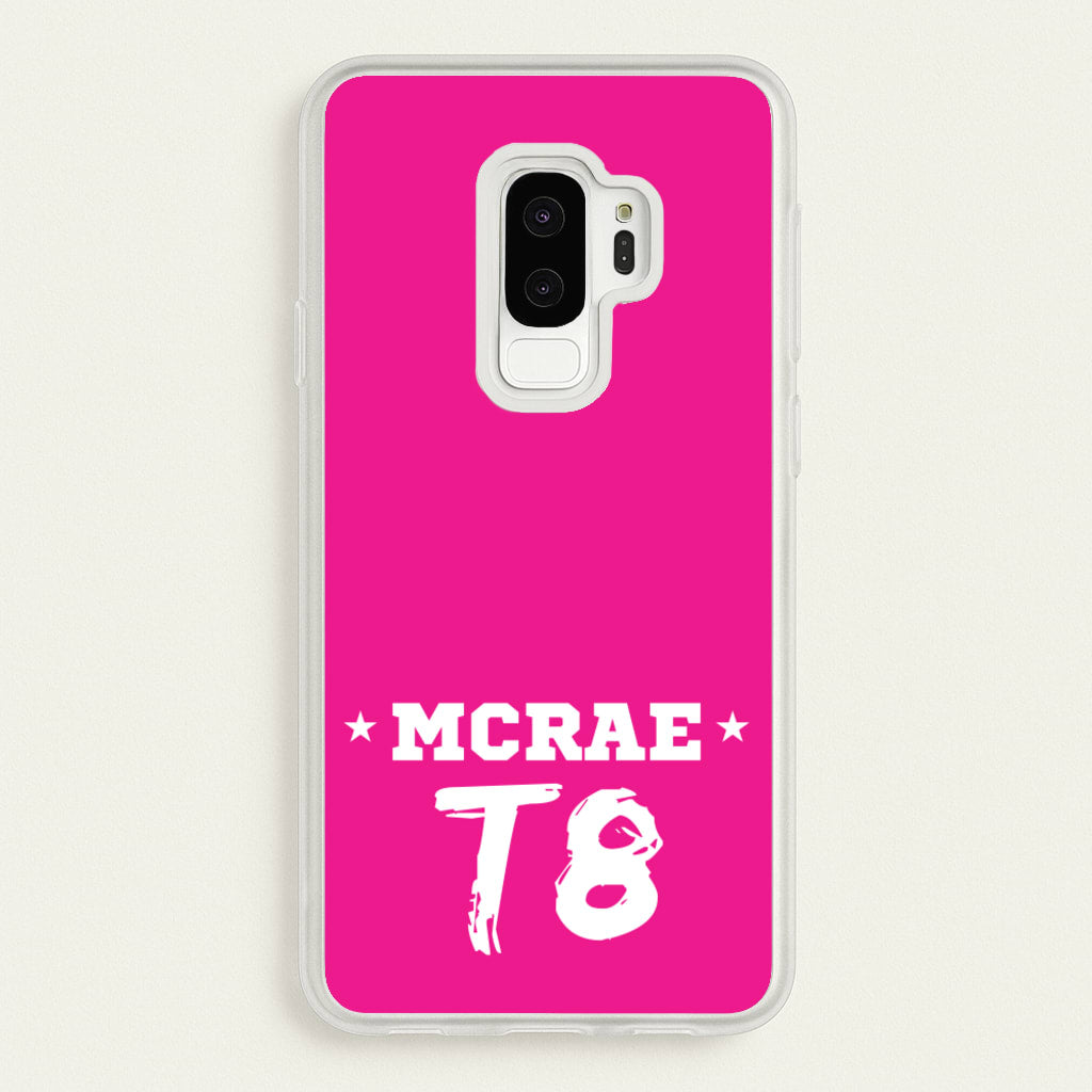 Pink T8 Sports - Tate Mcrae Phone Case for Galaxy S9 Plus